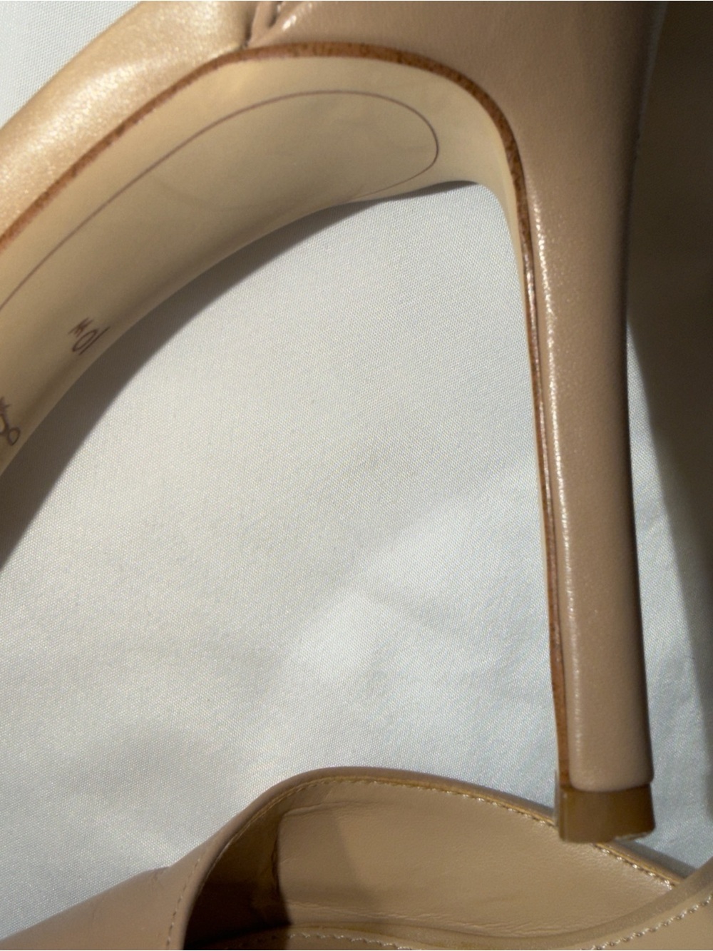 Sam Edelman Adelisa Nude Leather Ankle Strap Pumps Size 10 - Picture 9 of 13